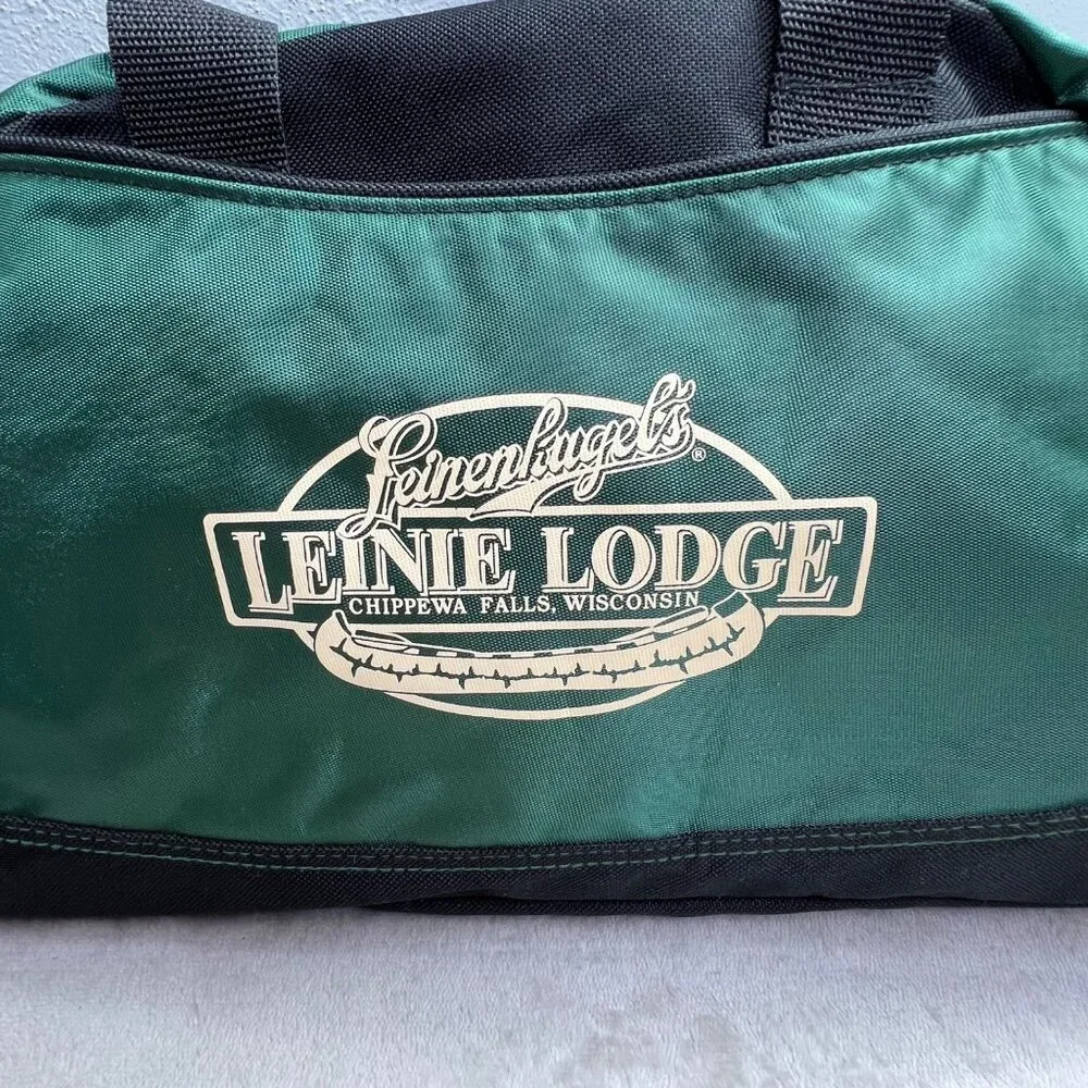 Leinenkugels Leinie Lodge Duffle Duffel Gym Bag Green Shoulder Strap Beer